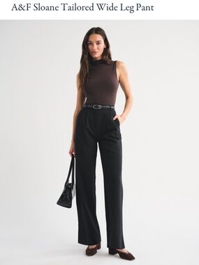 Abercrombie & Fitch Sloane Tailored
Wide Leg Pant 27/4 Short